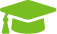 Green graduation cap